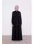 Siyah Omuz Taş Detay Ferace 1