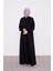Siyah Omuz Taş Detay Ferace 2
