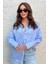 Kadın Gömlek Oversize Boyfriend Cepli Gömlek 3
