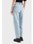 Pamuklu Tapered Fit Daralan Paça Jeans Bayan Kot Pantolon XW000128 AF12860 MB001 2