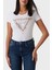 Ss Cn Cheeta Pamuklu Slim Fit Bisiklet Yaka Logolu T Shirt W5RI22J1314 Bayan T Shirt W5RI22 J1314 G011 1
