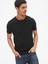 Erkek Siyah Bisiklet Yaka Basic T-Shirt 1