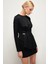 Asimetrik Mini Elbise Siyah 12443193000 1
