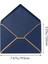 100 Paket A7 Zarflar 5 x 7 Kart Zarfları Hediye Kartları, Davetiyeler Için Altın Kenarlı V Kapaklı Zarflar (Koyu Mavi) (Yurt Dışından) 2
