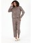 Kadın Uzun Kollu Baskılı Pijama Takımı 3