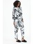Kadın Uzun Kollu Baskılı Pijama Takımı 4