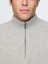 Erkek Gri Cashsoft Çeyrek Fermuarlı Pullover Kazak 5