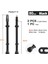 80MM Pirinç Siyah Stil Deemount 1 Pair mm C Işlenmiş Eloksallı Presta Valfler, Mtb Yol Bisikleti Için Tubeless Lastikler Pirinç Kök Pirinç Çekirdek (Yurt Dışından) 1