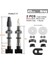 45MM Pirinç Gri B Stili Deemount mm Bisiklet Tubeless Lastik Presta Valf Pirinç Çekirdek Pirinç Kök W Alaşım ve Alet (Yurt Dışından) 1