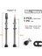 80MM Pirinç Gümüş Stili Deemount 1 Pair mm C Işlenmiş Eloksallı Presta Valfler, Mtb Yol Bisikleti Için Tubeless Lastikler Pirinç Kök Pirinç Çekirdek (Yurt Dışından) 1
