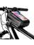 E2 Kırmızı Stil Wıld Man Bisiklet Çantası Çerçeve Ön Üst Tüp Su Geçirmez Sert Kabuk Bisiklet Çantası 6.7in Dokunmatik Ekran Telefon Kılıfı Mtb Bisiklet Aksesuarları (Yurt Dışından) 2