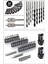 12V 1.5AH Metal Şanzıman 13MM Çelik Mandrenli Matkap Akülü Vidalama 84 Parça 2