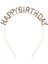 Rengarenk Kristal Taşlı Ekstra Lüks Gümüş Kaplama Happy Birthday Taç 16X17 cm 1