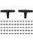 200 Adet Baed Tee Bağlantı Parçaları, 1/4 Inç Su Hortumu Konnektörleri Için (Yurt Dışından) 1