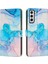 Samsung Galaxy S22 Toka Flap Kart Ekleme Boyalı Mermer Için Kılıf (Yurt Dışından) 1