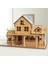3D Ahşap Yapboz Yapboz Mimari Dıy Ev Villa Çocuk Erkek Kız Eğitici (Yurt Dışından) 3