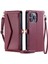 Cüzdan Crossbody Durumda IPhone 13 Pro Max Rfıd Engelleme Fermuar Faturaları (Yurt Dışından) 5