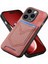 IPhone 15 Için Kılıf Pro Max Kot Cep Tasarım Crad Yuvası Manyetik Araba (Yurt Dışından) 5