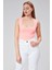 Astarlı Sıfır Kol Kare Yaka Dekolteli Çıtçıtlı Bodysuit 2
