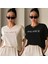 Kadın 2'li 3'lü Basic Baskılı/baskısız Ünisex Salaş Oversize Boyfirend T-Shirt 1