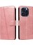Kredi Kartı Yuvası ile IPhone 15 Pro Için Filp Durumda Preslenmiş Pu Deri Telefon (Yurt Dışından) 1