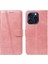 Kredi Kartı Yuvası ile IPhone 15 Pro Için Filp Durumda Preslenmiş Pu Deri Telefon (Yurt Dışından) 5