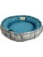 Sunflower Çift Taraflı Peluş Kedi Ve Köpek Yatağı Gri/Mavi 85 cm 1