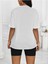 Positive Baskılı Kadın Salaş Oversize Boyfirend T-Shirt 2