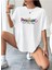 Positive Baskılı Kadın Salaş Oversize Boyfirend T-Shirt 3