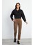 Kadın Norah Vizon Beli Lastikli Smart Gabardin Pantolon 2