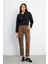 Kadın Norah Vizon Beli Lastikli Smart Gabardin Pantolon 1