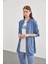 Denim Gömlek Bluz Mavi Ikili Takım TK-1254 1