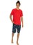 Erkek Kırmızı Şort Takım 1