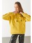 Maria Kapüşonlu Şardonlu Loose Fit Sweatshirt - Limon Küfü 5