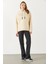 Maria Kapüşonlu Şardonlu Loose Fit Sweatshirt - Kemik 2