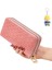 Uzun Cüzdan Kadın Çift Fermuarlı Clutch Bilek Kayışı Büyük Kapasiteli Cep Telefonu Çantası (Yurt Dışından) 1
