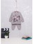 Kız Bebek Tavşan Baskılı Ikili Sweatshirt Takım 1