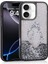 Apple iPhone 16 Darbelere Dayanıklı Kamera Çerçeveli Sıvı Shiny Simli Bling Kapak 1