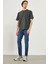 Erkek Teos Dirty Dark Blue Skinny Jean Pantolon 3