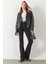 Jenny Black Yüksek Bel Flare Jean Pantolon - Black 2