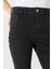 Jenny Black Yüksek Bel Flare Jean Pantolon - Black 4