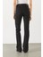 Jenny Black Yüksek Bel Flare Jean Pantolon - Black 5