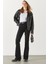 Jenny Black Yüksek Bel Flare Jean Pantolon - Black 1