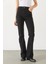 Jenny Black Yüksek Bel Flare Jean Pantolon - Black 3