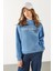 Pasific Baskılı Sweatshirt - Mavi 1