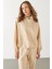 Norah Yakası Detaylı Regular Fit Sweatshirt - Taş 5