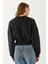 Loren Fermuarlı Geniş Kemerli Sweatshirt - Siyah 3