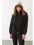 Norah Yakası Detaylı Regular Fit Sweatshirt - Siyah 1