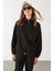 Norah Yakası Detaylı Regular Fit Sweatshirt - Siyah 2