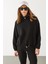 Norah Yakası Detaylı Regular Fit Sweatshirt - Siyah 4